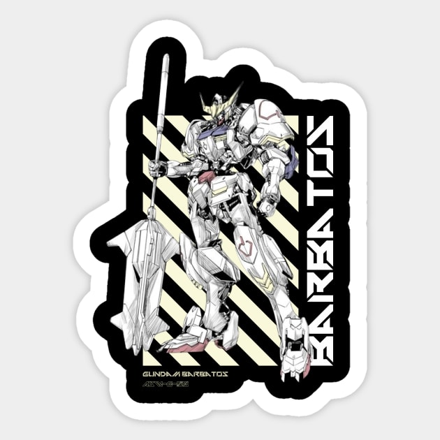 Gundam Barbatos Sticker by Shapwac12